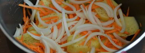 жаркое с курицей в мультиварке. Шаг 3