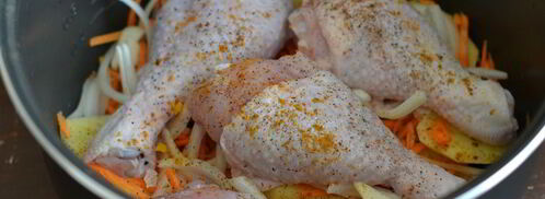 жаркое с курицей в мультиварке. Шаг 4