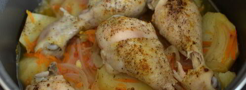 жаркое с курицей в мультиварке. Шаг 5