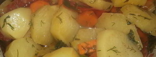 жаркое с овощным рагу. Шаг 7