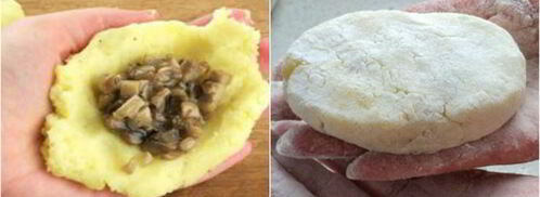 картофельные зразы с грибами. Шаг 6