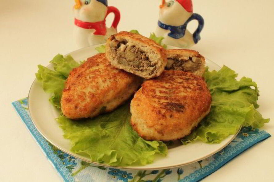 Рецепт куриные зразы с печенью и яблоками