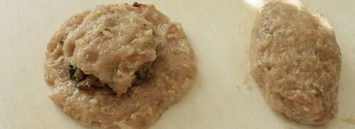 куриные зразы с печенью и яблоками. Шаг 6