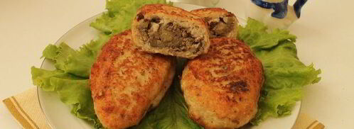 куриные зразы с печенью и яблоками. Шаг 7