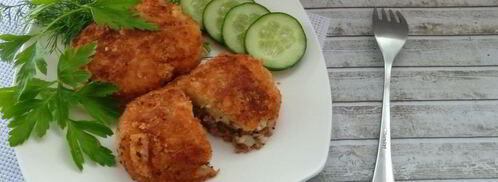 зразы картофельные с фаршем. Шаг 8