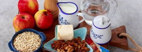 геркулесовая каша яблочный пирог. Шаг 3