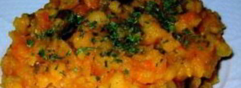 гороховая каша с мясом в мультиварке. Шаг 4