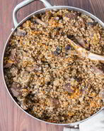 Гречка с грибами и мясом