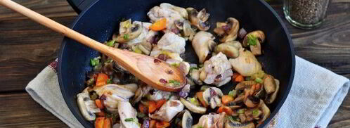 гречка с грибами в горшочке в духовке. Шаг 5