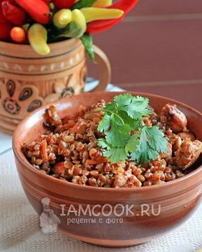 Гречка с куриным филе