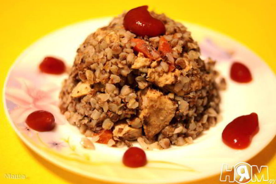 Рецепт гречка с курицей и овощами в мультиварке