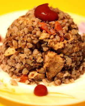 Гречка с курицей и овощами в мультиварке