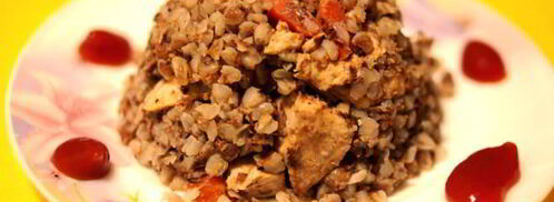 гречка с курицей и овощами в мультиварке. Шаг 7