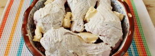 гречка с курицей в духовке с сыром. Шаг 6