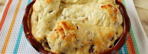 гречка с курицей в духовке с сыром. Шаг 8