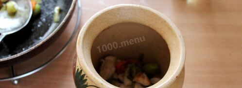 гречка с курицей в горшочке. Шаг 4