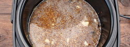 гречка с мясом и грибами в мультиварке. Шаг 11