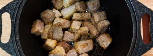 гречка с мясом в казане. Шаг 5