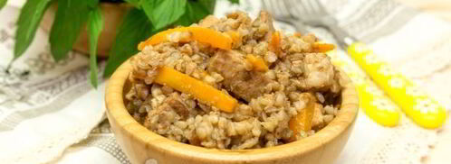 гречка с мясом в казане. Шаг 12