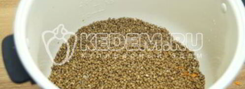 гречка с мясом в мультиварке. Шаг 5