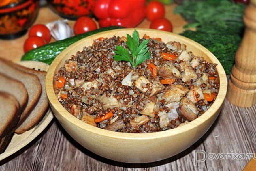Рецепт гречка с мясом