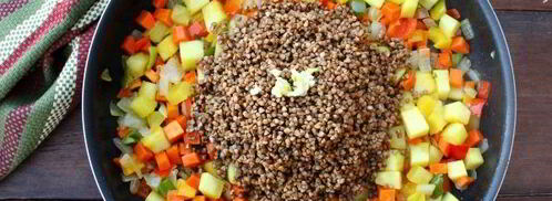 гречка с овощами в духовке. Шаг 8