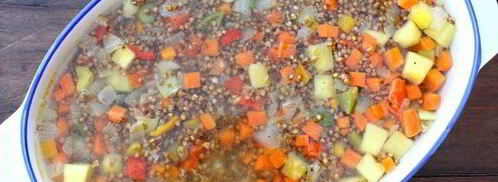 гречка с овощами в духовке. Шаг 10