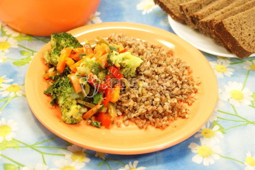 Рецепт гречка с овощами