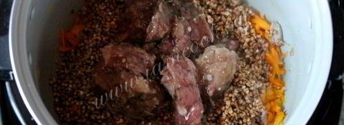 гречка с тушенкой в мультиварке. Шаг 5