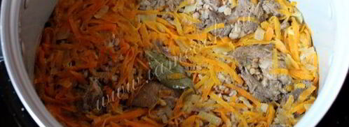 гречка с тушенкой в мультиварке. Шаг 8