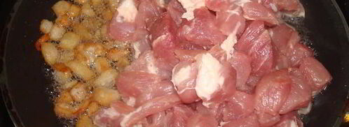 гречка со свининой в махотке. Шаг 4