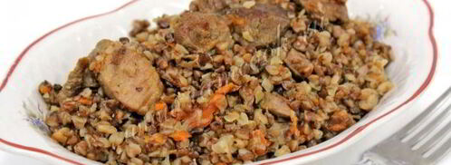 гречка со свининой в мультиварке. Шаг 8