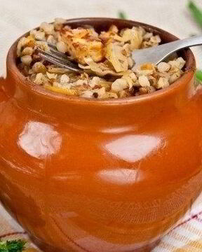 Гречка в горшочках