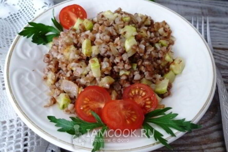 Рецепт гречневая каша с кабачком