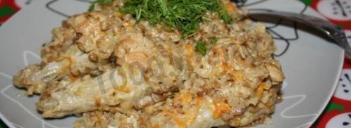 гречневая каша с курицей в мультиварке. Шаг 9