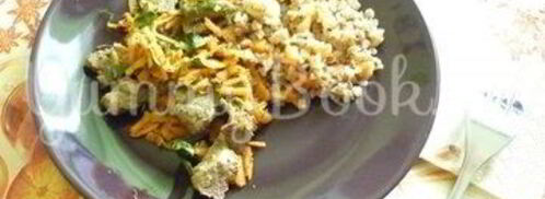 печень с морковью и зеленью и гречка на гарнир. Шаг 20