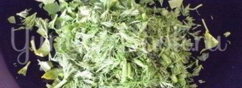 печень с морковью и зеленью и гречка на гарнир. Шаг 5