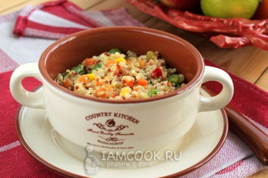 Рецепт каша из киноа с овощами