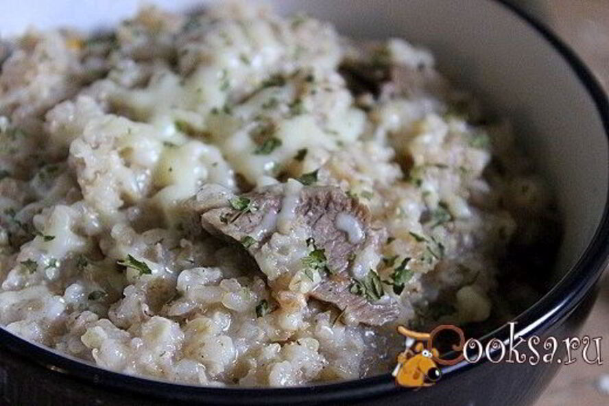 Рецепт каша из многозерновых хлопьев с говядиной и сыром