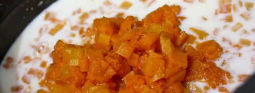 кукурузная каша с тыквой в мультиварке. Шаг 4