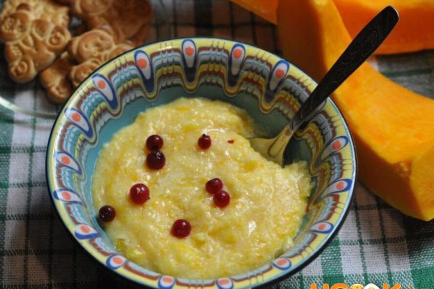 Рецепт кукурузная каша с тыквой