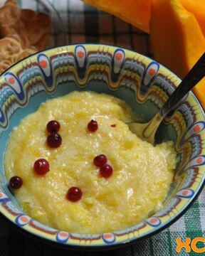 Кукурузная каша с тыквой