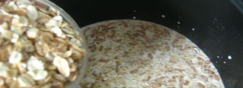 мультизлаковая молочная каша с яблоком. Шаг 2