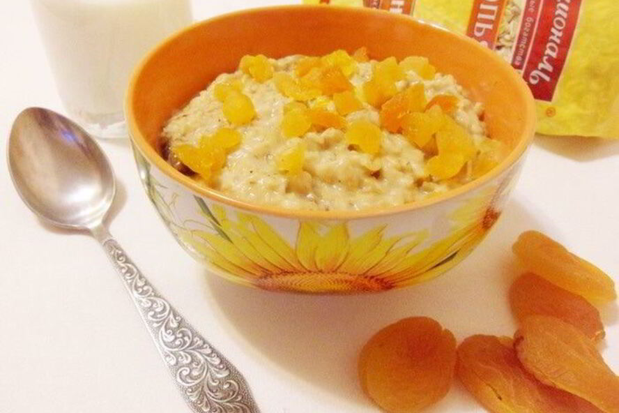 Рецепт овсяная каша с сухофруктами