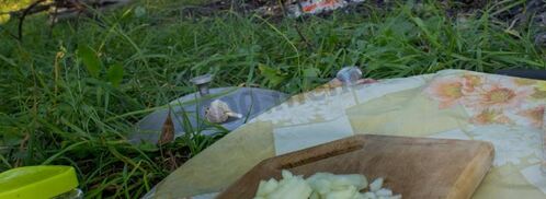 полевая каша на костре. Шаг 4