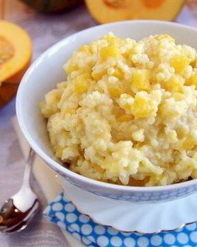 Пшенная молочная каша с тыквой