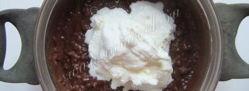 шоколадная рисовая каша. Шаг 10