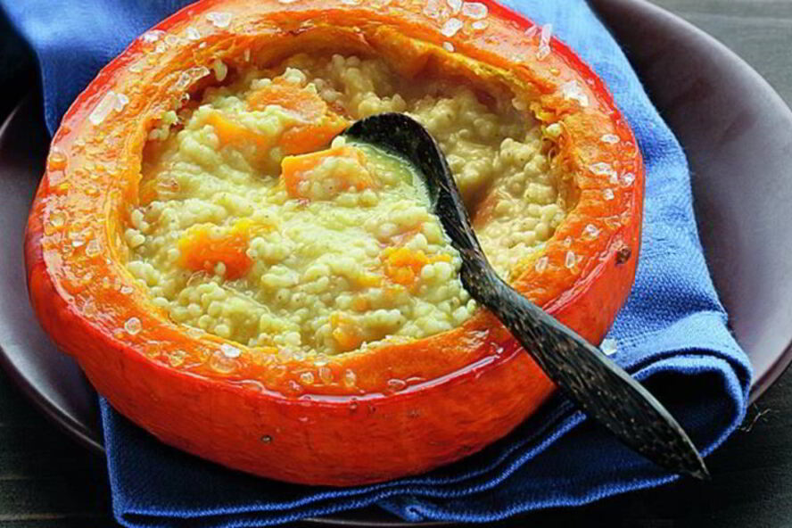 Рецепт тыквенная каша с пшеном и курагой