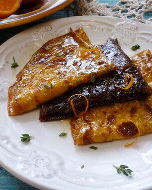 Блинчики с цитрусовым сиропом