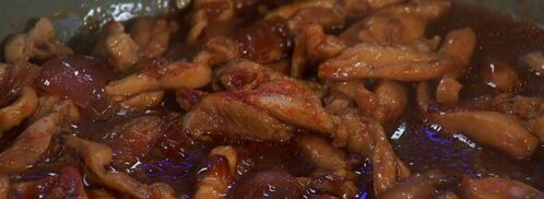 курица в чайно-соевом соусе с белой фасолью. Шаг 4